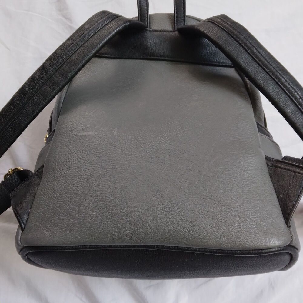 Harry Potter Loungefly Gryffindor Mini Backpack Gray Faux Leather Cosplay - Picture 12 of 12